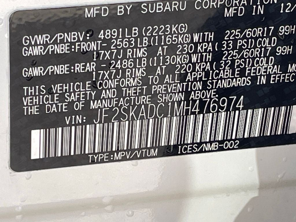 2021 Subaru Forester Base AWD / LOW MILES