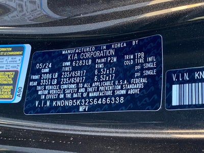 2025 Kia Carnival LXS CPO / LEATHER / HEATED SEATS