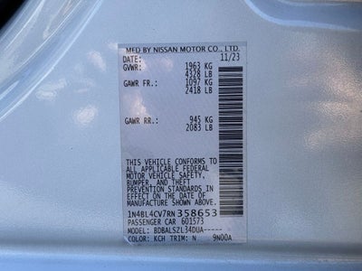 2024 Nissan Altima 2.5 SR