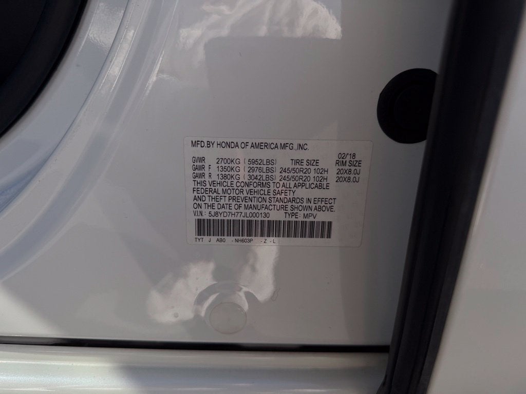 2018 Acura MDX Sport Hybrid 3.0L SH-AWD w/Advance Package