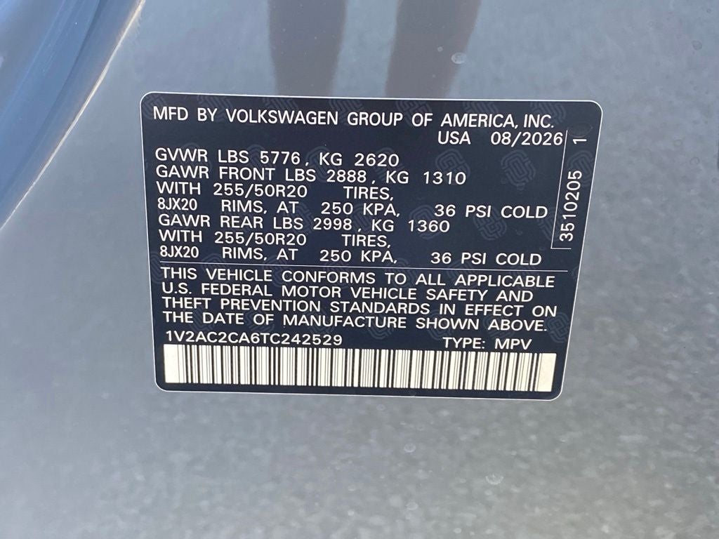 2026 Volkswagen Atlas Cross Sport 2.0T SEL R-Line Black