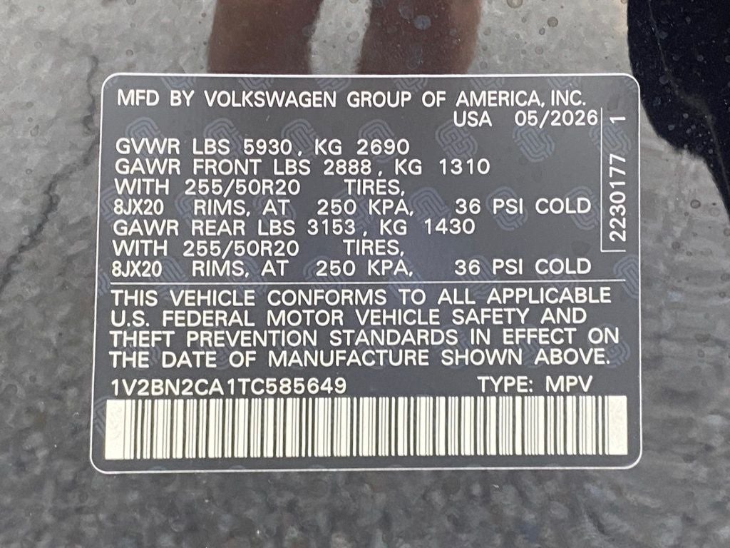2026 Volkswagen Atlas 2.0T SEL