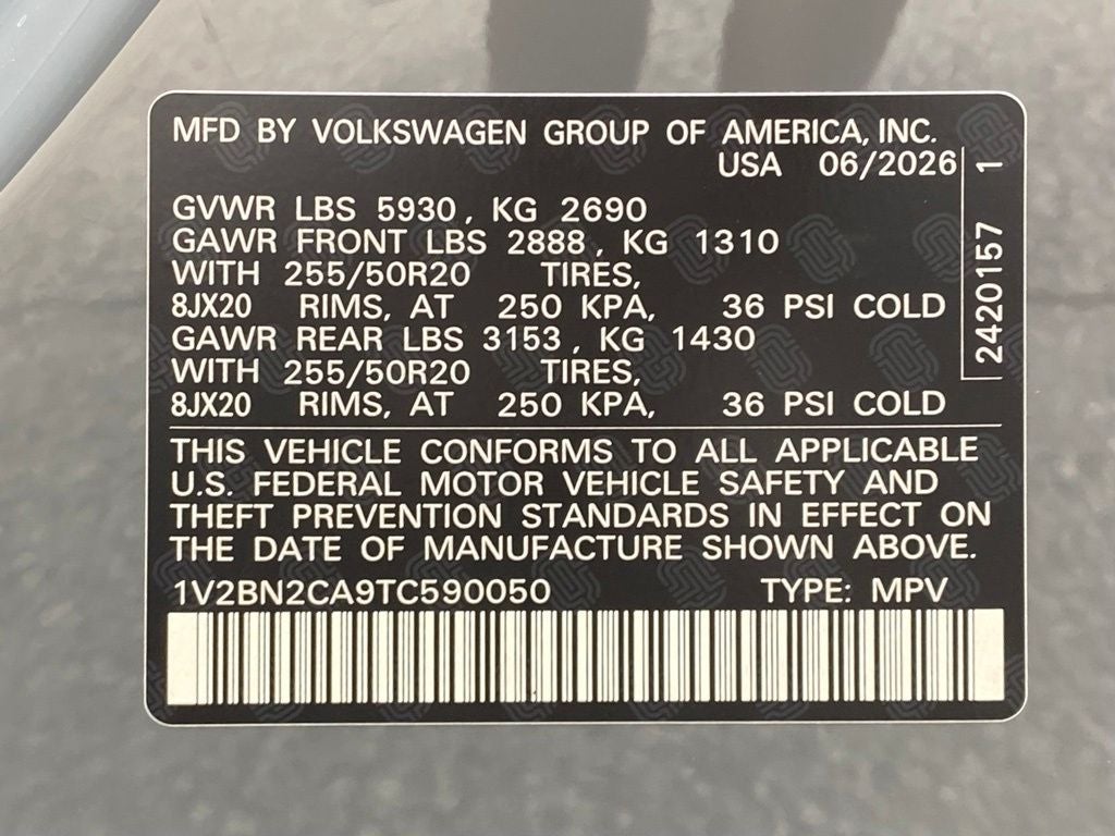 2026 Volkswagen Atlas 2.0T SEL