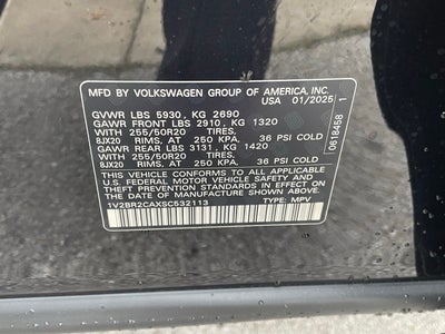 2025 Volkswagen Atlas 2.0T SEL