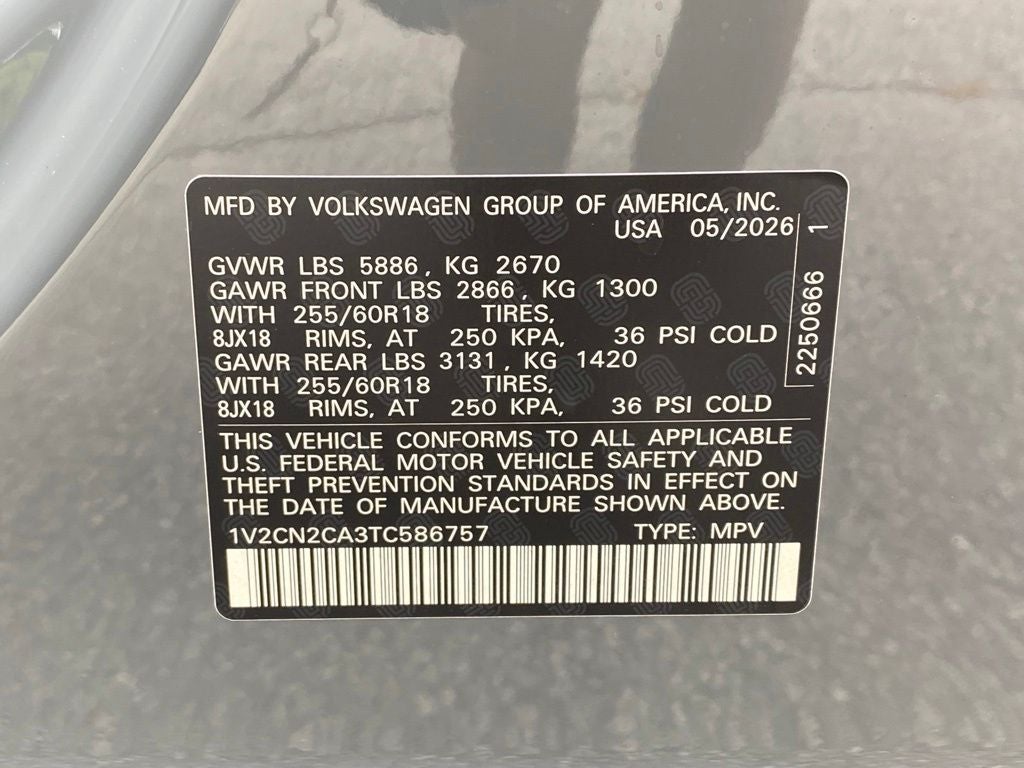 2026 Volkswagen Atlas 2.0T Peak Edition