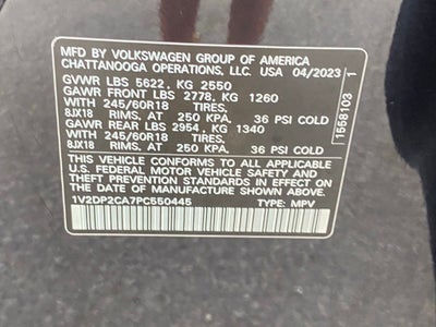 2023 Volkswagen Atlas 2.0T SE