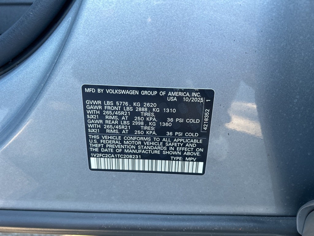 2026 Volkswagen Atlas Cross Sport 2.0T SEL Premium R-Line