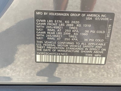 2026 Volkswagen Atlas Cross Sport 2.0T SEL Premium R-Line