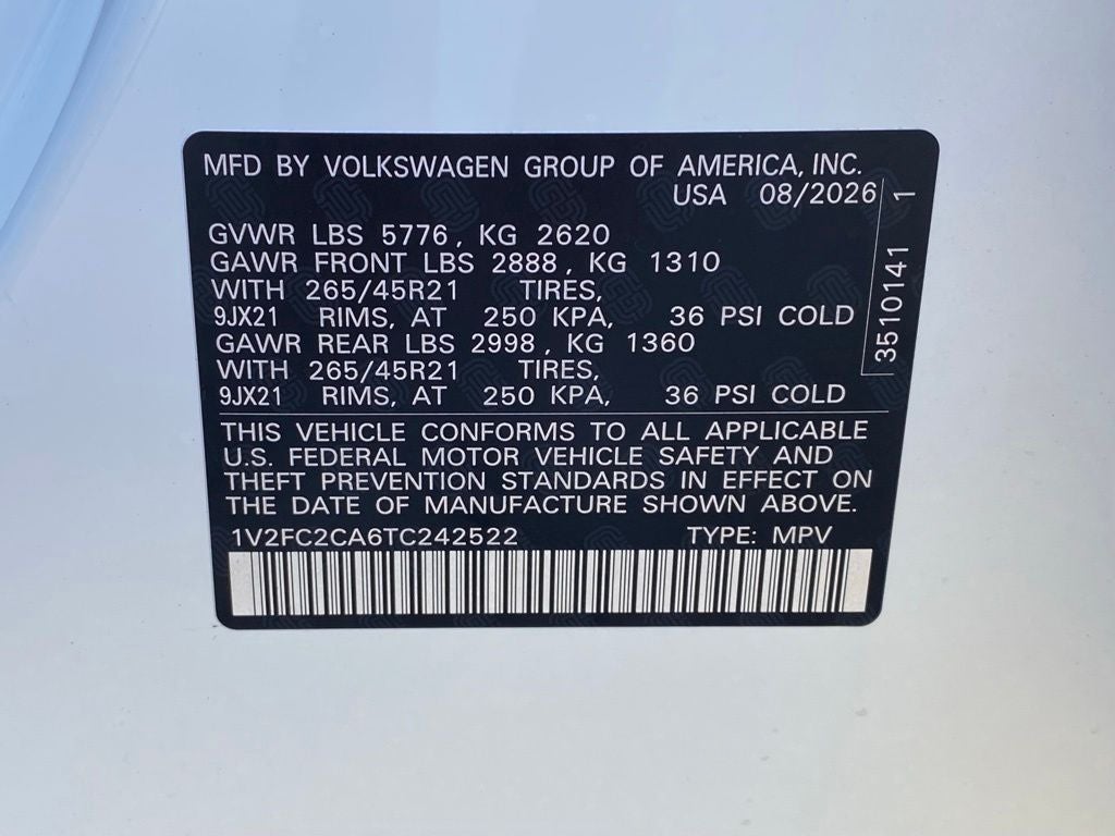 2026 Volkswagen Atlas Cross Sport 2.0T SEL Premium R-Line