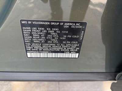 2026 Volkswagen Atlas 2.0T SEL Premium R-Line