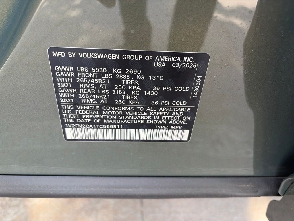 2026 Volkswagen Atlas 2.0T SEL Premium R-Line