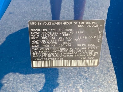 2026 Volkswagen Atlas Cross Sport 2.0T SE w/Technology
