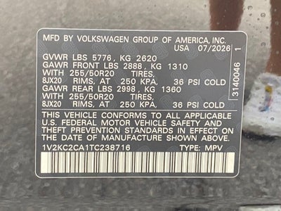2026 Volkswagen Atlas Cross Sport 2.0T SE w/Technology