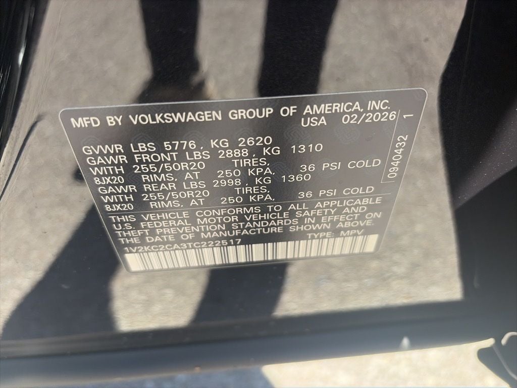 2026 Volkswagen Atlas Cross Sport 2.0T SE w/Technology