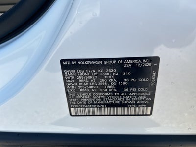 2026 Volkswagen Atlas Cross Sport 2.0T SE w/Technology