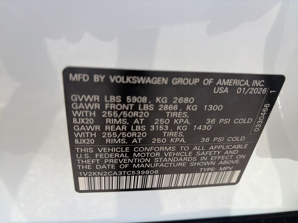 2026 Volkswagen Atlas 2.0T SE w/Technology