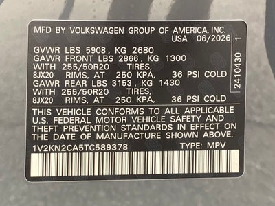 2026 Volkswagen Atlas 2.0T SE w/Technology
