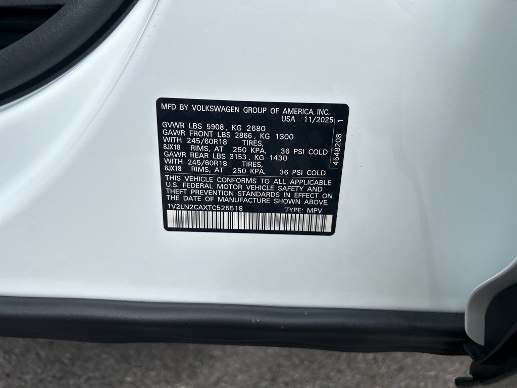 2026 Volkswagen Atlas 2.0T SE