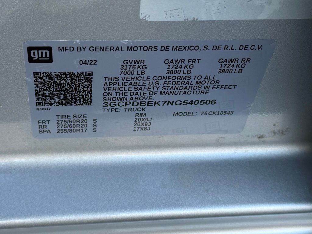 2022 Chevrolet Silverado 1500 Custom