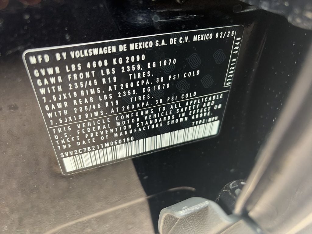 2026 Volkswagen Taos 1.5T SE Black