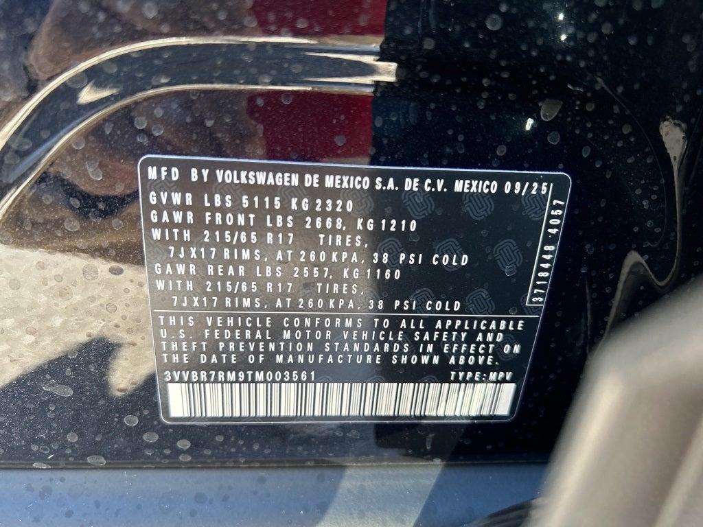 2026 Volkswagen Tiguan 2.0T S