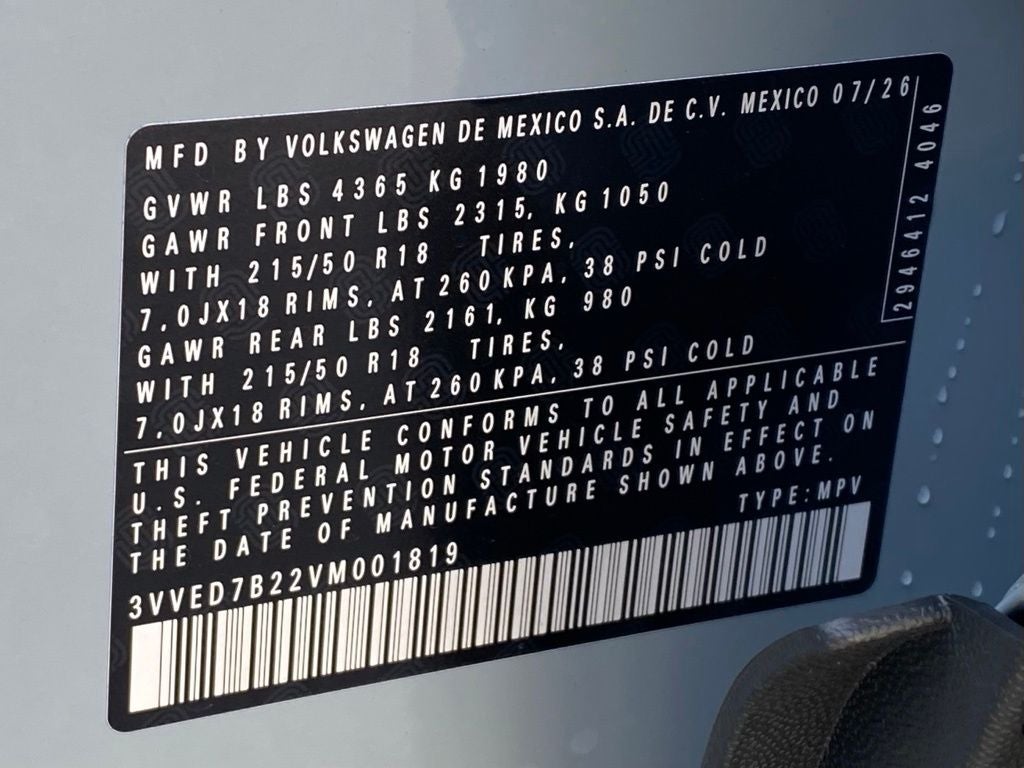 2027 Volkswagen Taos 1.5T SE