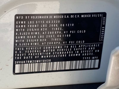 2025 Volkswagen Tiguan 2.0T SE R-Line Black