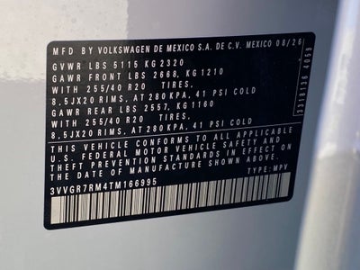 2026 Volkswagen Tiguan 2.0T SE R-Line Black