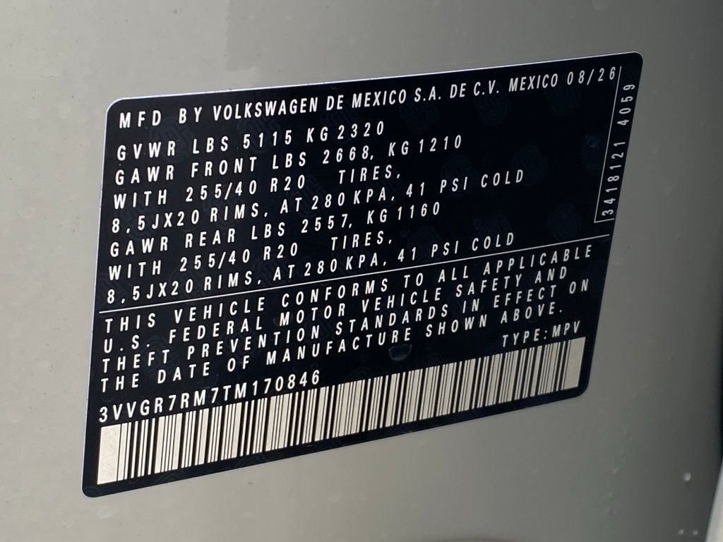 2026 Volkswagen Tiguan 2.0T SE R-Line Black