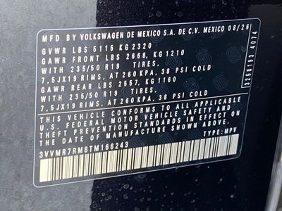 2026 Volkswagen Tiguan 2.0T SE