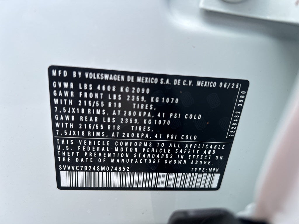 2025 Volkswagen Taos 1.5T SE