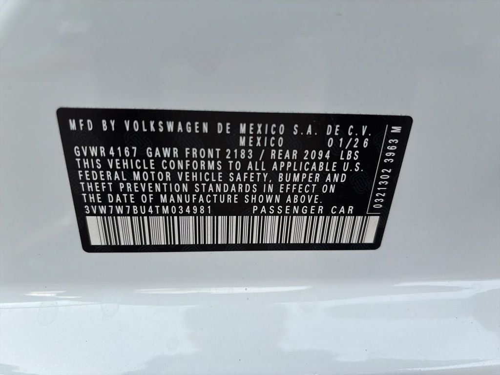 2026 Volkswagen Jetta 1.5T SE