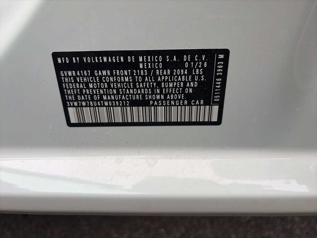 2026 Volkswagen Jetta 1.5T SE