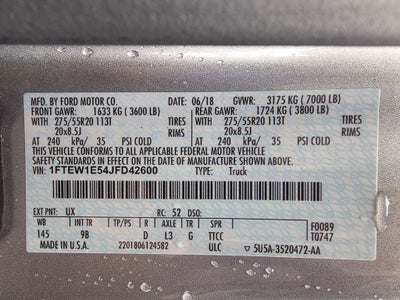 2018 Ford F-150 Platinum