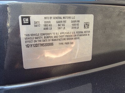 2017 Chevrolet Corvette Grand Sport 3LT