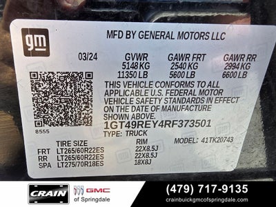 2024 GMC Sierra 2500HD Denali Duramax / Denali Reserve / Tech