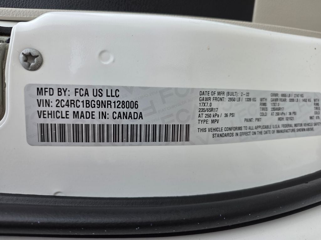 2022 Chrysler Pacifica Touring L