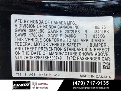 2025 Honda Civic Sport