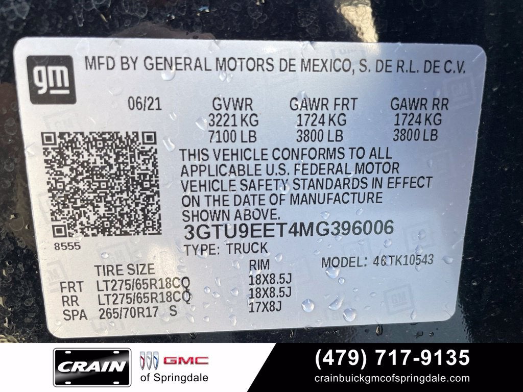 2021 GMC Sierra 1500 AT4