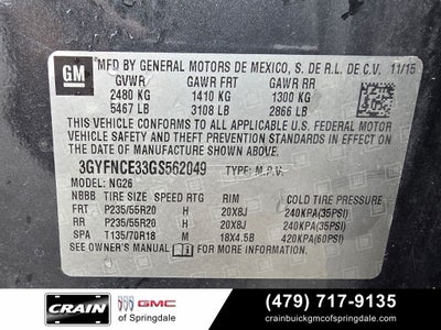 2016 Cadillac SRX Performance