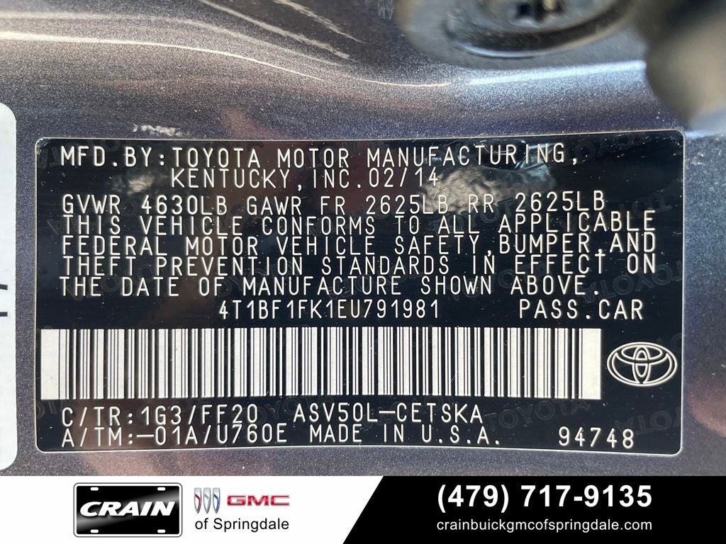2014 Toyota Camry SE 2014.5