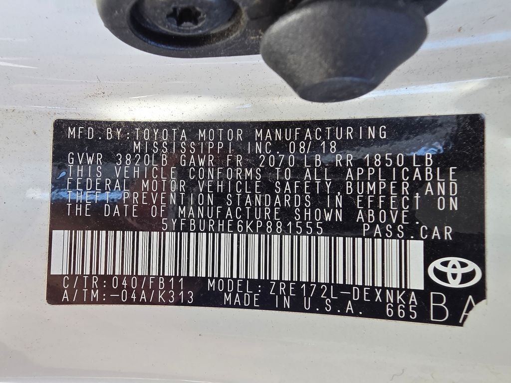 2019 Toyota Corolla LE