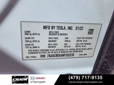 2022 Tesla Model X Plaid 6-Seat / Full Self-Driving