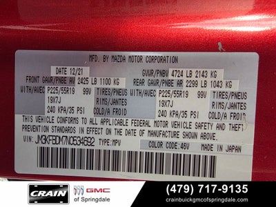 2022 Mazda Mazda CX-5 2.5 S Premium Package