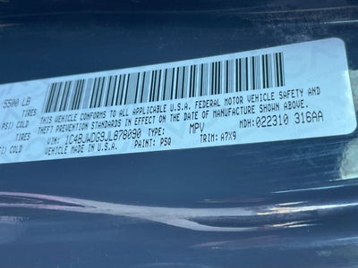 2018 Jeep Wrangler JK Unlimited Sport S