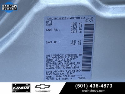 2024 Nissan Altima 2.5 SR