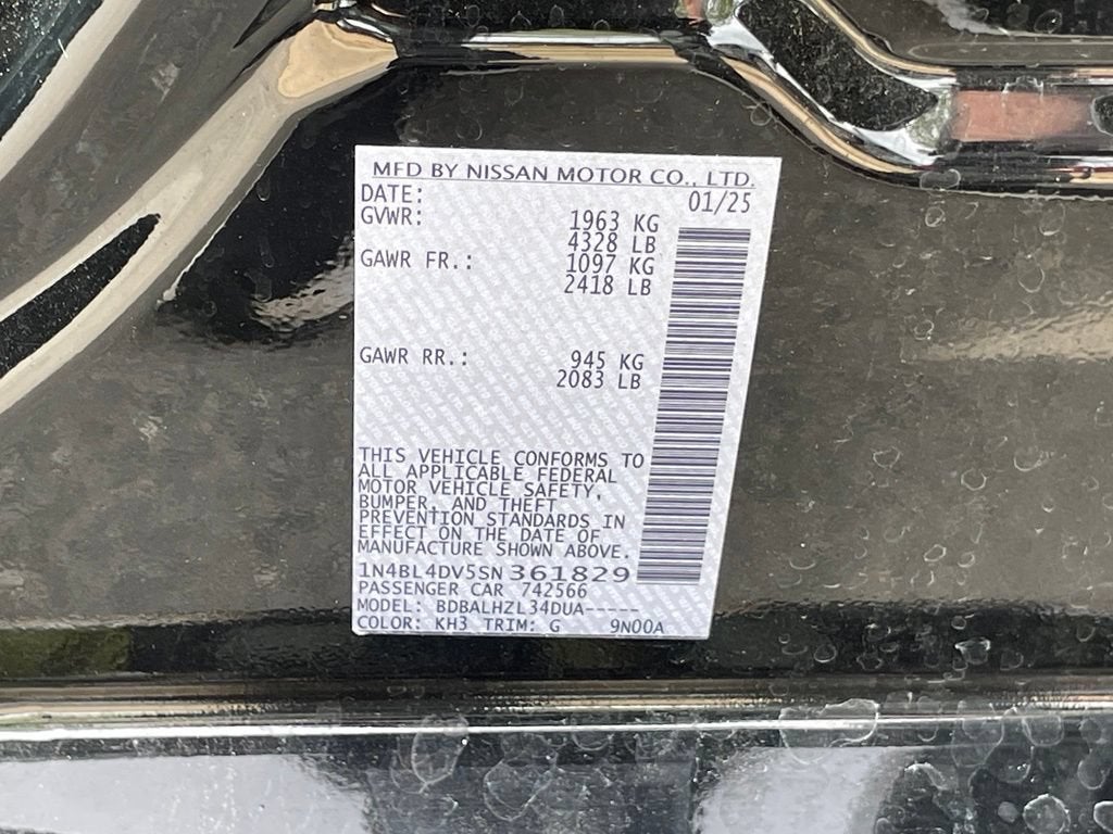 2025 Nissan Altima SV