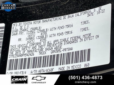 2023 Toyota Tacoma 4WD SR