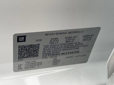 2019 GMC Sierra 1500 AT4