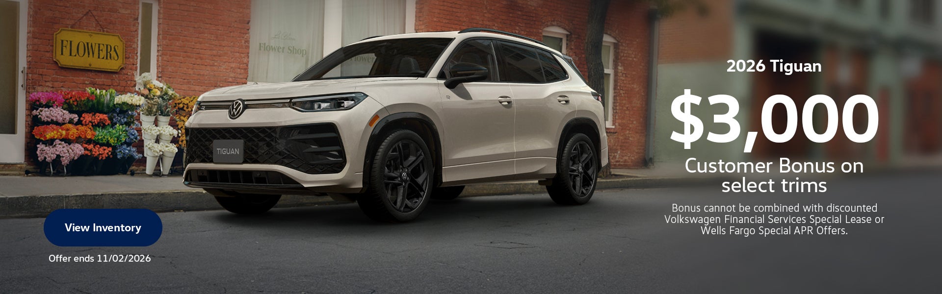 2026 Tiguan Customer Bonus